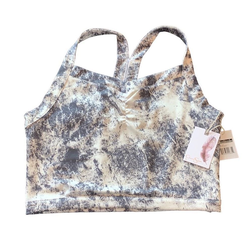 NWT • Jessica Simpson Crop Workout Top •Large